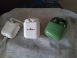 Aneka headset n PowerBank seken minus