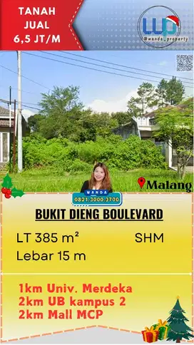 Dijual Tanah Boulevard Bukit Dieng Kota Malang