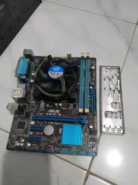 Paket mobo asus h61 ddr3 plus processor normal lancar