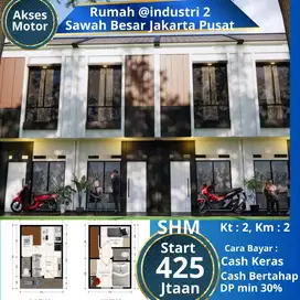 Rumah Murah 2 lt sawah besar 3 menit stasiun rajawali
