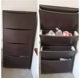 JUAL MURAH RAK SEPATU 4 SUSUN SPT FOTO, MASIH BAGUS,1,2JT BS NEGO