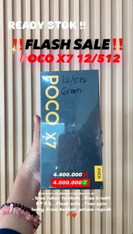 FLASH SALE POCO X7 12/512