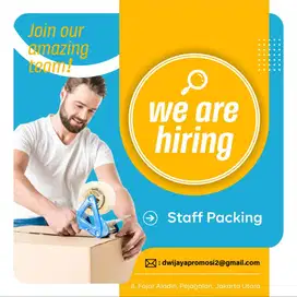 Dibutuhkan Staff Packing dan Picker