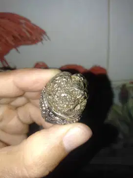 Cincin Batu Kerikil Jala Sutra Emas Pati, Jumbo