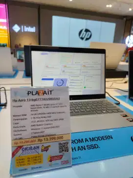 CREDIT LAPTOP HP AERO RYZEN 7 PROMO TANPA DP BUNGA 0% FREE 1x CICILAN
