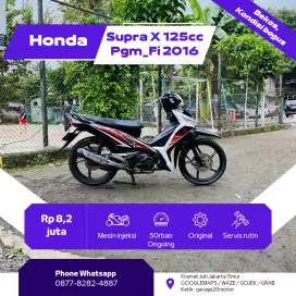 Honda Supra X 125cc Pgm_Fi DD Tahun 2016 Pajak Off