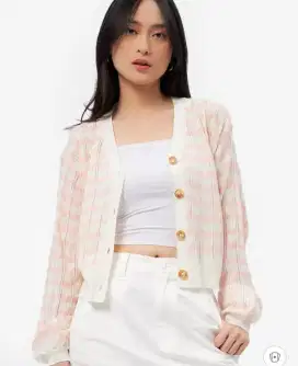 Color box cardigan