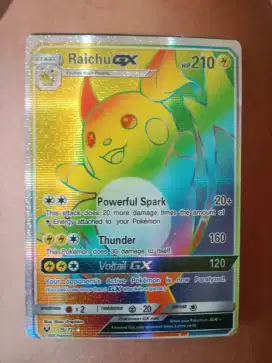 Kartu pokemon Raichu GX