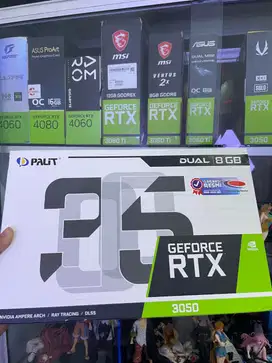 VGA Palit RTX 3050 8GB GDDR6 Dual Garansi Januari 2028