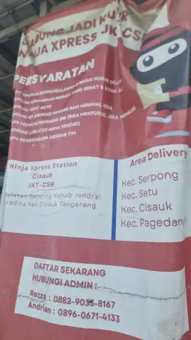 Lowongan ninja xpress pagedangan legok