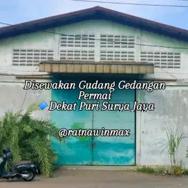 Disewakan Gudang di Gedangan Permai Siap Pakai Dekat Puri Surya Jaya