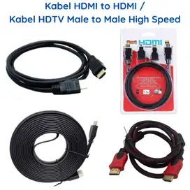 Kabel HDMI to HDMI/ Kabel HDTV Flat, Standar, Serat Nylon High Quality