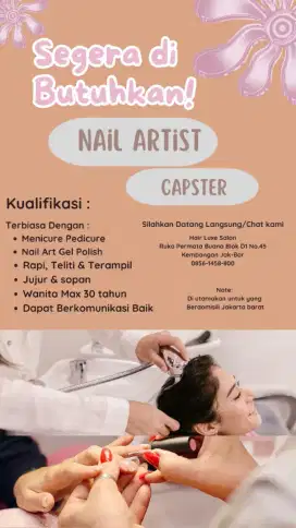 Segera di Butuhkan Capster Salon