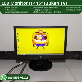 Led monitor merk HP 16inch normal