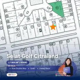 Dijual Unit Siap Bangun Selat Golf  Citraland