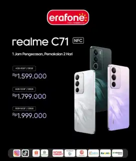 REAE C71 NFC. BATERAI 6300 MAH. SUPER FAST CHARGING 45WATT.