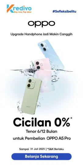 Credit hanphone oppo tanpa dp