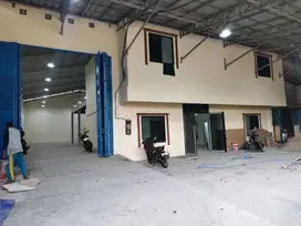 Disewakan gudang baru renovasi , gudang 2 lantai dan kantor 2 lantai