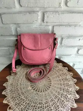 Tas kulit asli pink
