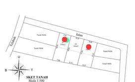 Jual Tanah LT 1,66are utk VILLA/Investasi di Gn Salak Kerobokan