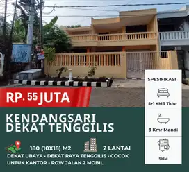 KENDANGSARI dekat UBAYA Tenggilis‼️ Rumah Lebar 10 Cocok Untuk Kantor