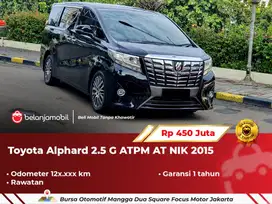 [ GARANSI 1TH ] Toyota Alphard 2.5 G ATPM Black on Beige AT 2015/2016
