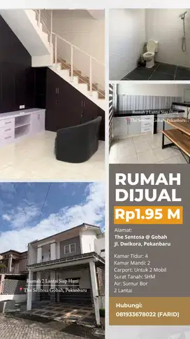 DIJUAL RUMAH 2 LANTAI SIAP HUNI