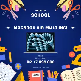 Macbook air M4 256gb Diskon 500rb