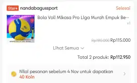 Bola voli size 5