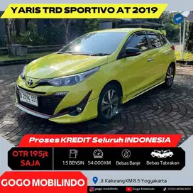 [Km54rb] Yaris TRD Sportivo Matic 2019 Lemon Favorit Kredit Murah