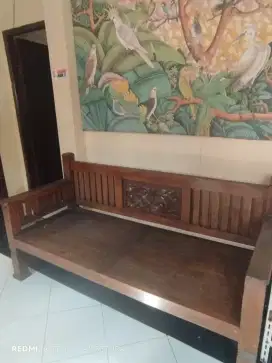 Kursi panjang kayu jati asli