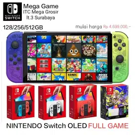 NINTENDO SWITCH OLED ¢fw 128/256/512 GB FULL GAME