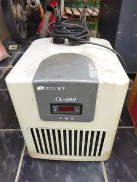 aquarium chiller resun bekas mati