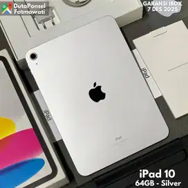IPAD 10 64GB WIFI SILVER GARANSI IBOX