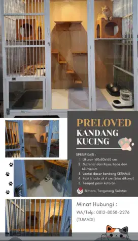 Kandang Kucing bekas