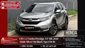 Honda New CRV 1.5 Turbo Prestige AT NIK 2020 Akhir Silver On Black