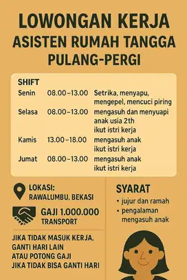 Lowongan kerja ART part time