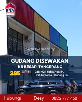 Disewakan Gudang di Kebon Besar, Tangerang