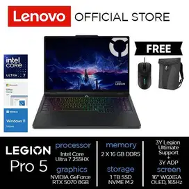 Lenovo Legion Pro 5i 16IAX10 Core Ultra 7 255HX 32GB 1TB RTX 5070 8GB