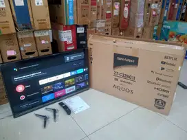 Tv Led Sharp android 32 inc kondisi mulus segel