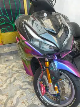 Jual aerox full modifikasi dan Carbon Non Abs
