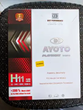 LED Foglamp Ayoto H11 Warna Kuning
