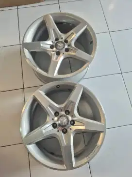 Velg bijian Oem mercy Ecllas R18 pcd 5×112 lebar 7,5/8,5 Ronal.2pcs