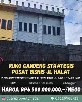 DIJUAL RUKO GANDENG STRATEGIS DI PUSAT BISNIS  Jl. Halat