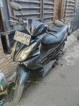 Suzuki skywave 125 CC th 2008 plat 2028 PJK hidup mesin halus