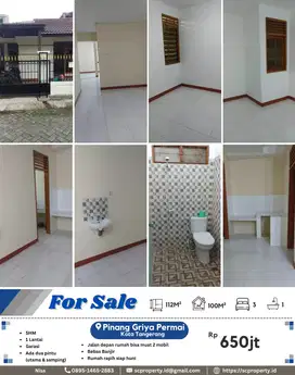 Dijual Rumah Murah!!! di Perumahan Pinang Griya Permai Tangerang 650jt