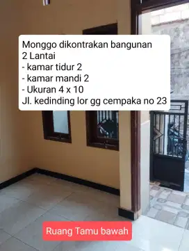 Kontrakan Rumah 2 Lantai