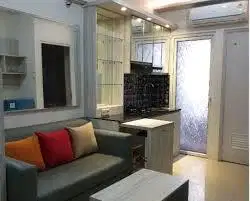 GREEN PRAMUKA APARTEMEN ATAS MALL 2BR FURNISH PER BULAN