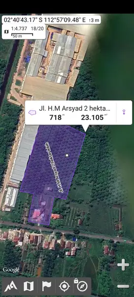 Rumah, toko, gudang, G. Walet Jl. H.M arsyad 2.2 hektar (Ahmad Dody)