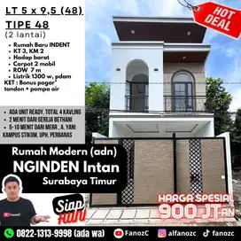 rumah nginden, jual rumah surabaya, rumah minimalis surabaya, 2 lantai